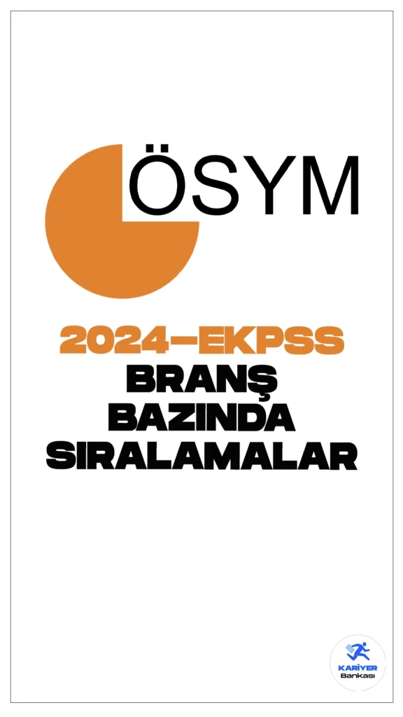 2024-EKPSS: Branş Bazında Sıralamalar Belli Oldu.ÖSYM sayfasından yayımlanan duyuruda, 2024 Engelli Kamu Personeli Seçme Sınavı’na (2024-EKPSS) katılan adayların sınav sonuçlarına göre branş bazında sıralamalarının açıklandığı aktarıldı.