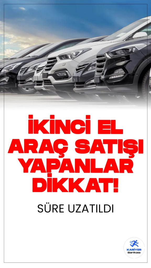 İkinci El Araçta '6 Ay 6 Bin Kilometre' Düzenlemesi Uzatıldı.Ticaret Bakanlığı, otomobil satışlarında 6 ay 6 bin kilometre düzenlemesinin 1 Ocak 2025 tarihine kadar uzatıldığını duyurdu.