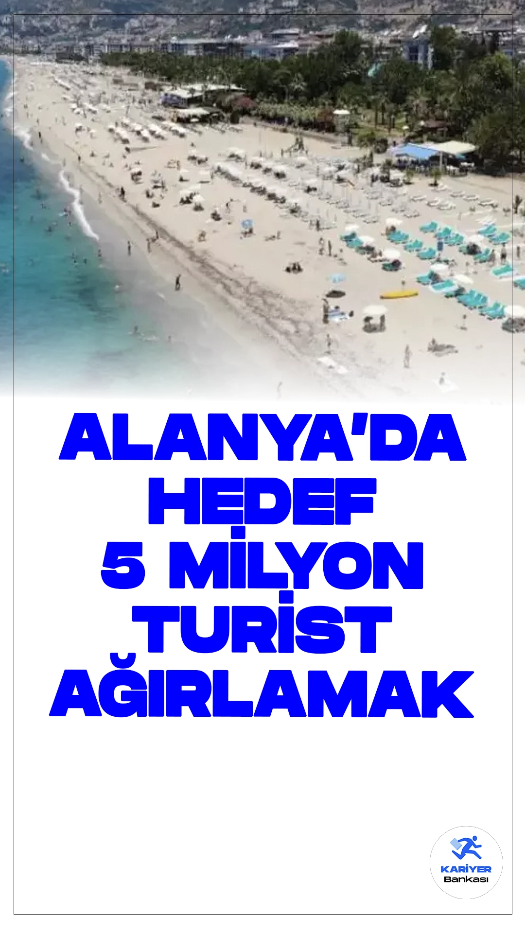 Alanya'da Hedef 5 Milyon Turist Ağırlamak.Antalya'nın gözde turizm merkezi Alanya, bu yıl 5 milyon turist ağırlamayı hedefliyor. Geçen yıl yaklaşık 4,5 milyon misafire ev sahipliği yapan Alanya'da turizmciler, sezonun uzaması ve tanıtım çalışmalarının sonucu turist sayısının 2024'te daha da artmasını bekliyor.