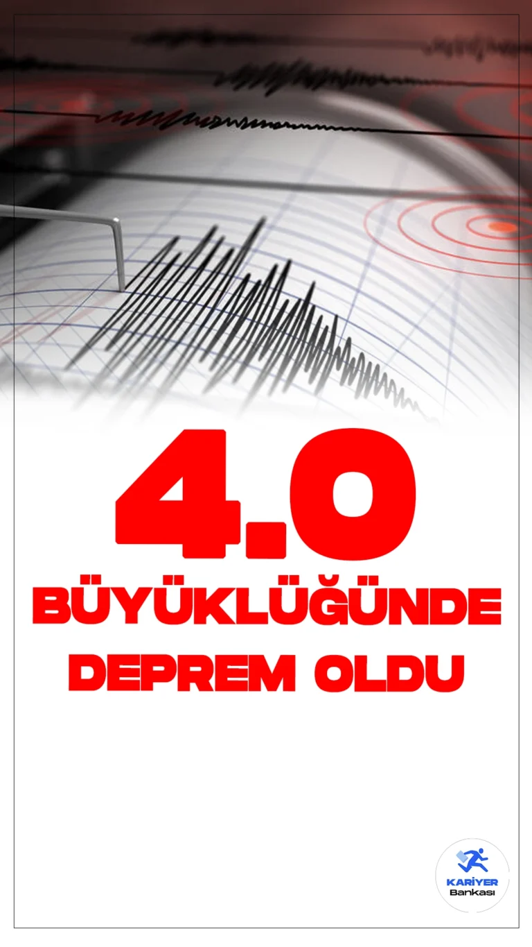 Bingöl'de 4 Büyüklüğünde Deprem Oldu.İçişleri Bakanlığı Afet ve Acil Durum Yönetimi Başkanlığı Deprem Dairesi tarafından yayımlanan son dakika verilerine göre, Bingöl'ün Karlıova ilçesinde deprem meydana geldi.