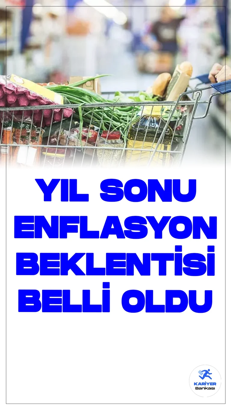 Yıl Sonu Enflasyon Beklentisi Yüzde 43,52 Oldu.Türkiye Cumhuriyet Merkez Bankası Piyasa Katılımcıları Anketi'ne göre, Tüketici Fiyat Endeksi'nde (TÜFE) yıl sonu artış beklentisi yüzde 43,52 olarak belirlendi.
