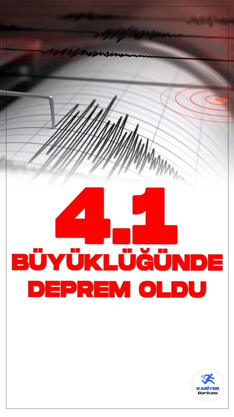 Hatay'da 4.1 Büyüklüğünde Deprem Oldu. Boğaziçi Üniversitesi Kandilli Rasathanesi ve Deprem Araştırma Enstitüsü tarafından yayımlanan son dakika verilerine göre, Hatay'ın Samandağ ilçesine bağlı Mağaracık mahallesinde 4.1 büyüklüğünde deprem meydana geldi.