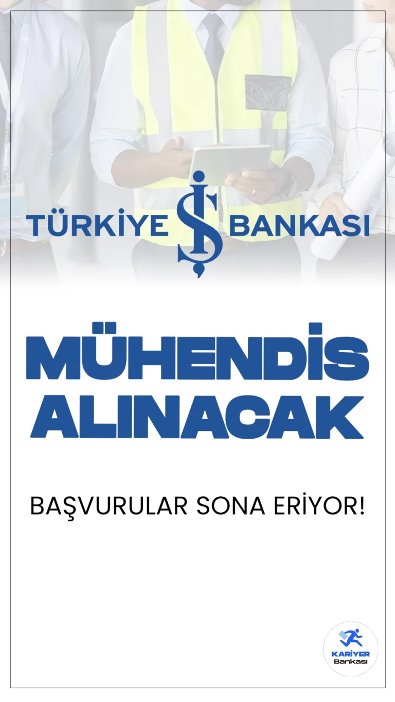 İş Bankası Mühendis Alımı Başvuruları Sona Eriyor.Türkiye İş Bankası sayfasından yayımlanan duyuruda, Ankara'da bulunan İnşaat ve Gayrimenkul Yönetimi Bölümü'nde "Elektrik Mühendisi" ve "Makine Mühendisi" pozisyonlarında çalışacak personel alımı yapılacağı aktarıldı. Başvuru işlemleri yarın(6 Haziran) sona erecek. Başvuru yapacak adayların belirtilen başvuru şartlarını sağlaması gerekmektedir. İşte aranan nitelikler ve görev tanımları: