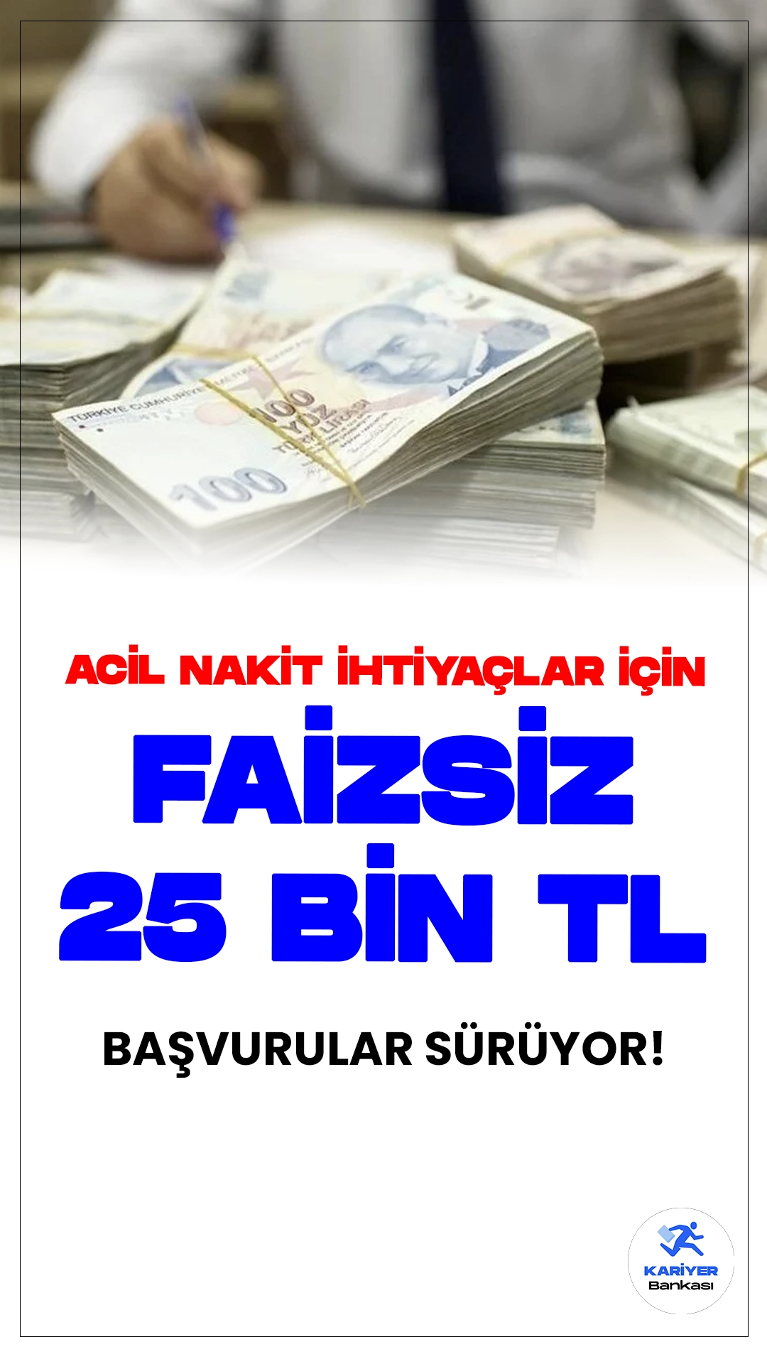 İş Bankası'ndan 25 Bin TL'ye Varan Faizsiz Taksitli Nakit Avans Kampanyası. Türkiye İş Bankası sayfasından yayımlanan kampanya duyurusuna göre, İşCep uygulaması üzerinden müşteri olanlara 25.000 TL’ye varan faizsiz Taksitli Nakit Avans fırsatı sunuyor.
