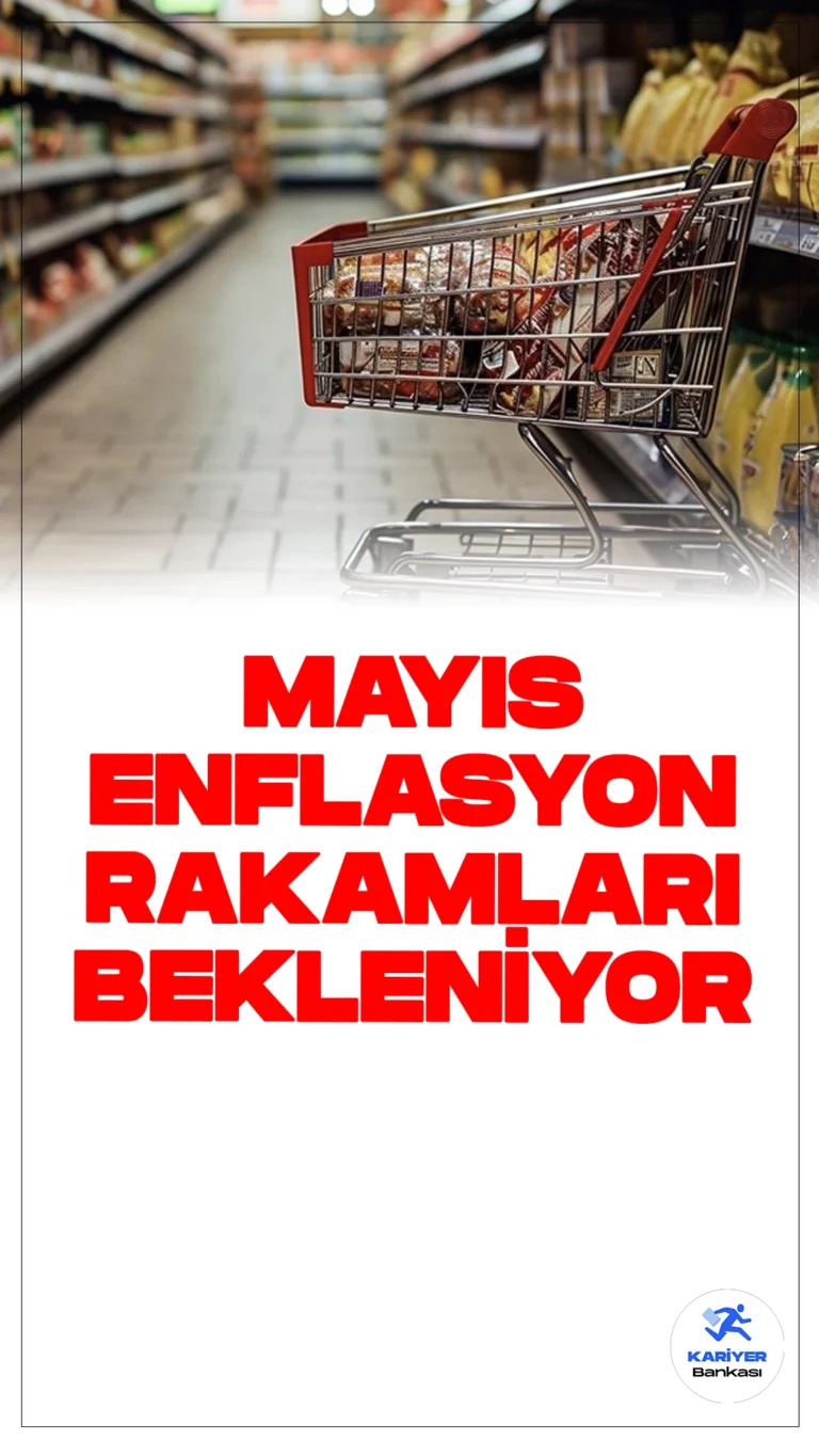 Mayıs Enflasyonu Pazartesi Günü Açıklanacak.Mayıs ayına ilişkin enflasyon rakamları pazartesi günü açıklanacak. Ekonomistler, mayıs ayında Tüketici Fiyat Endeksi'nin yüzde 3,04 artacağını tahmin ediyor.