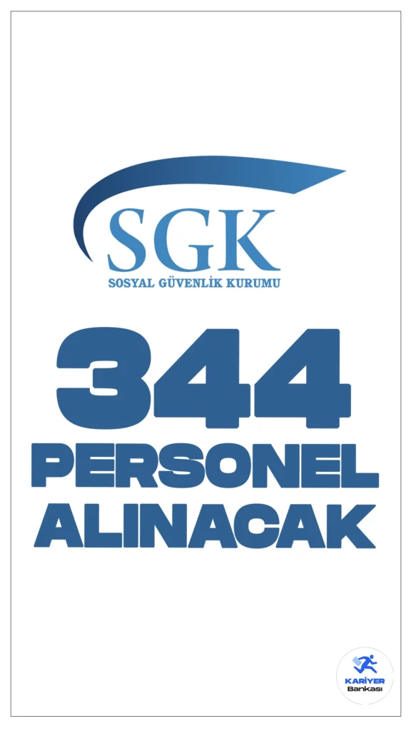 Sosyal Güvenlik Kurumu (SGK) 344 Personel Alımı Yapacak.Sosyal Güvenlik Kurumu (SGK), merkez ve taşra teşkilatında istihdam edilmek üzere sözleşmeli personel alımı yapacağını duyurdu. Başvurular, 657 sayılı Devlet Memurları Kanunu’nun 4/B maddesi kapsamında yapılacak olup, toplamda 344 personel alınacak. Alımlar, 2022 yılı Kamu Personeli Seçme Sınavı (KPSS) sonuçlarına göre gerçekleştirilecek.