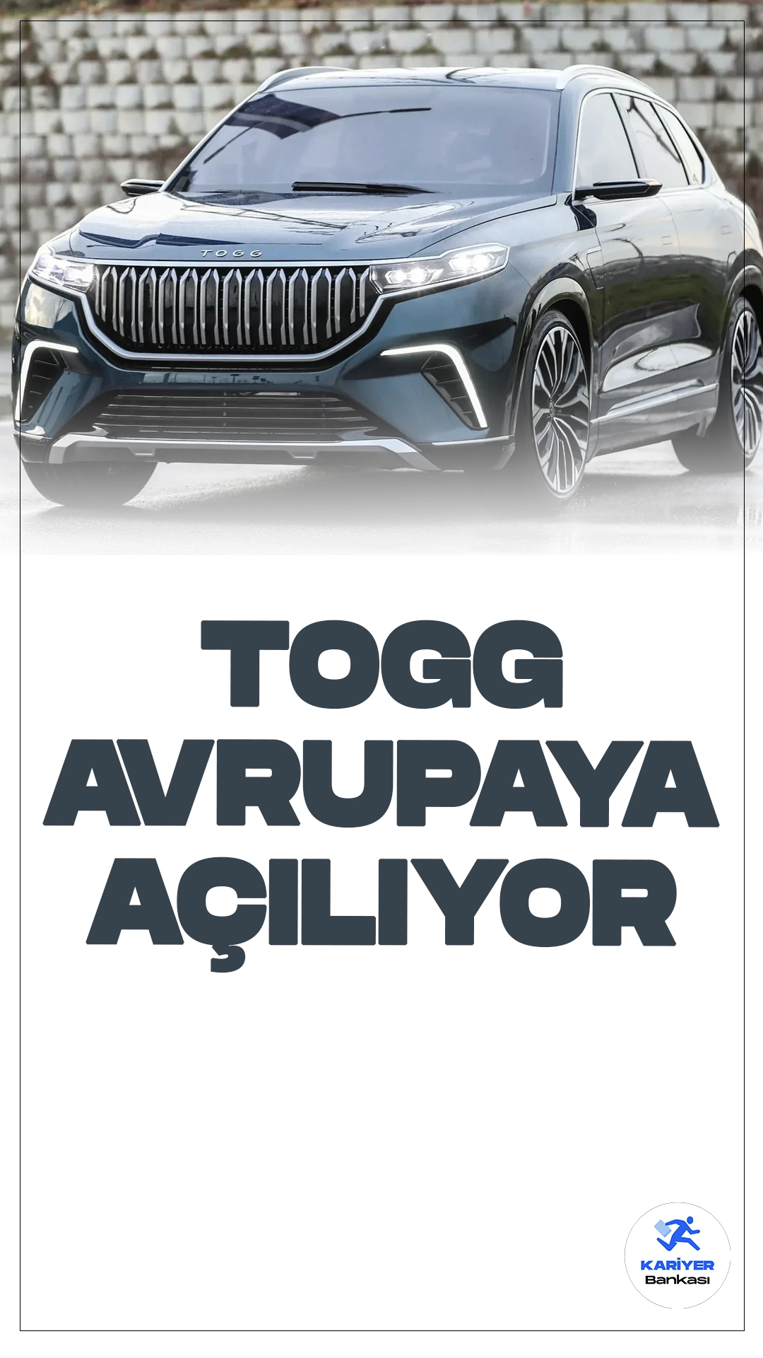 Togg 6'ncı Yılında Avrupa'ya Açılıyor.Cumhurbaşkanı Recep Tayyip Erdoğan'ın önderliğinde 25 Haziran 2018'de kurulan Togg, ürettiği ilk akıllı cihazı T10X ile Türkiye elektrikli otomobil pazarında lider olurken, gelecek yılın başından itibaren yeni modelleriyle Avrupa pazarlarına da girmeye hazırlanıyor.