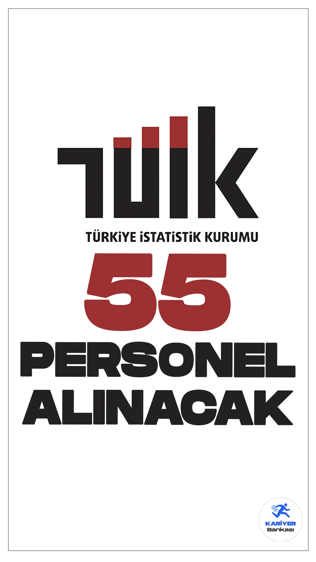 TÜİK 55 Personel Alımı Yapacak.Türkiye İstatistik Kurumu (TÜİK) Başkanlığı, merkez ve taşra teşkilatlarında görevlendirilmek üzere toplamda 55 sözleşmeli personel alımı yapacak. Alım yapılacak pozisyonlar, anketör, destek personeli (temizlik görevlisi) ve teknisyen kadrolarından oluşuyor. Başvurular 24 Haziran 2024 tarihinde başlayacak ve 8 Temmuz 2024 tarihine kadar devam edecek.