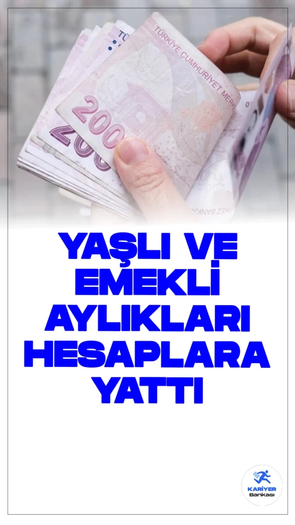 Haziran Ayı Yaşlı ve Engelli Aylıkları Hesaplara Yattı