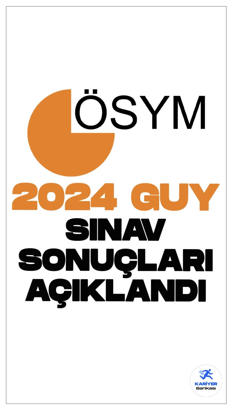 2024 GUY Sınav Sonuçları Açıklandı.ÖSYM sayfasından yayımlanan duyuruya göre, 29 Haziran 2024 tarihinde uygulanan 2024 Gelir İdaresi Başkanlığı Gelir Uzman Yardımcılığı Giriş Sınavı’nın (2024-GUY) sonuçları açıklandı.Adaylar, sınav sonuçlarına  https://sonuc.osym.gov.tr adresinden erişebilecekler.