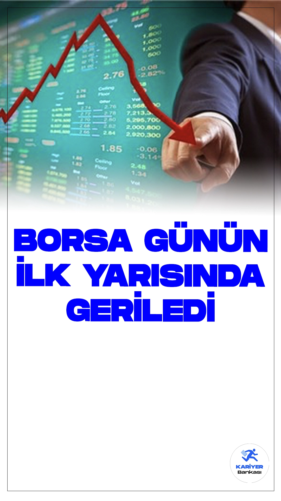 Borsa Günün İlk Yarısında Geriledi.Borsa İstanbul'da BIST 100 endeksi, günün ilk yarısında yüzde 0,67 değer kaybederek 10.818,09 puana indi.