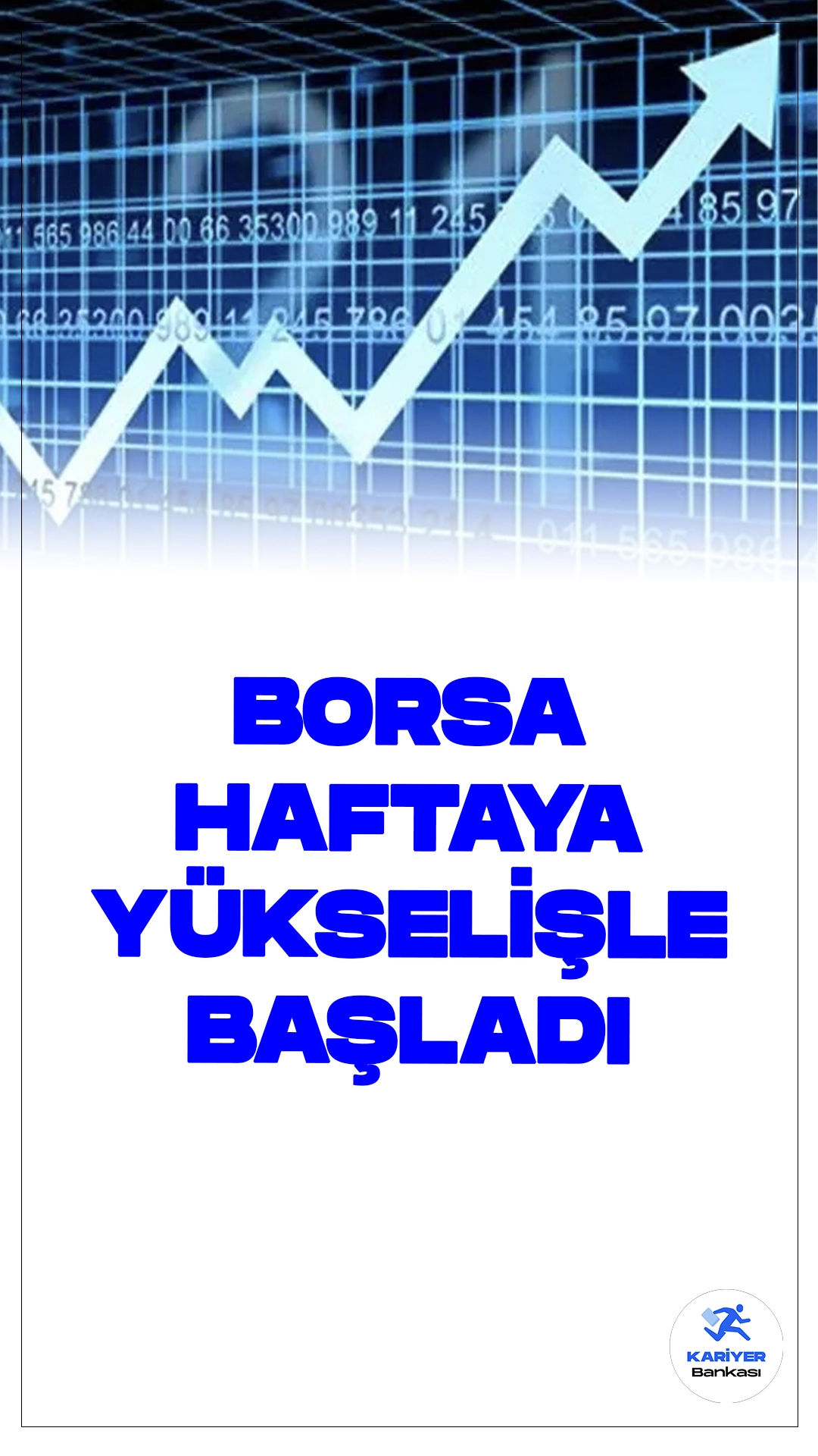 Borsa Haftaya Yükselişle Başladı.Borsa İstanbul'da BIST 100 endeksi, haftaya yüzde 0,46 yükselişle 10.901,90 puandan başladı.