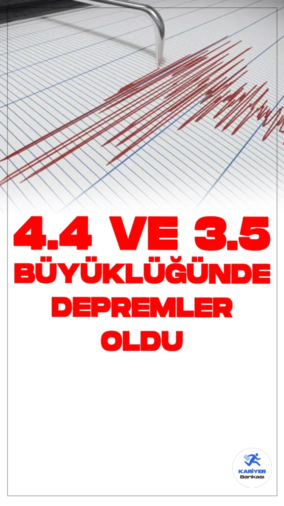 Afyonkarahisar'da 4.4 ve 3.5 Büyüklüğünde Depremler Oldu.İçişleri Bakanlığı Afet ve Acil Durum Yönetimi Başkanlığı Deprem Dairesi tarafından yayımlanan verilerine göre, Afyonkarahisar'da peş peşe iki deprem meydana geldi.