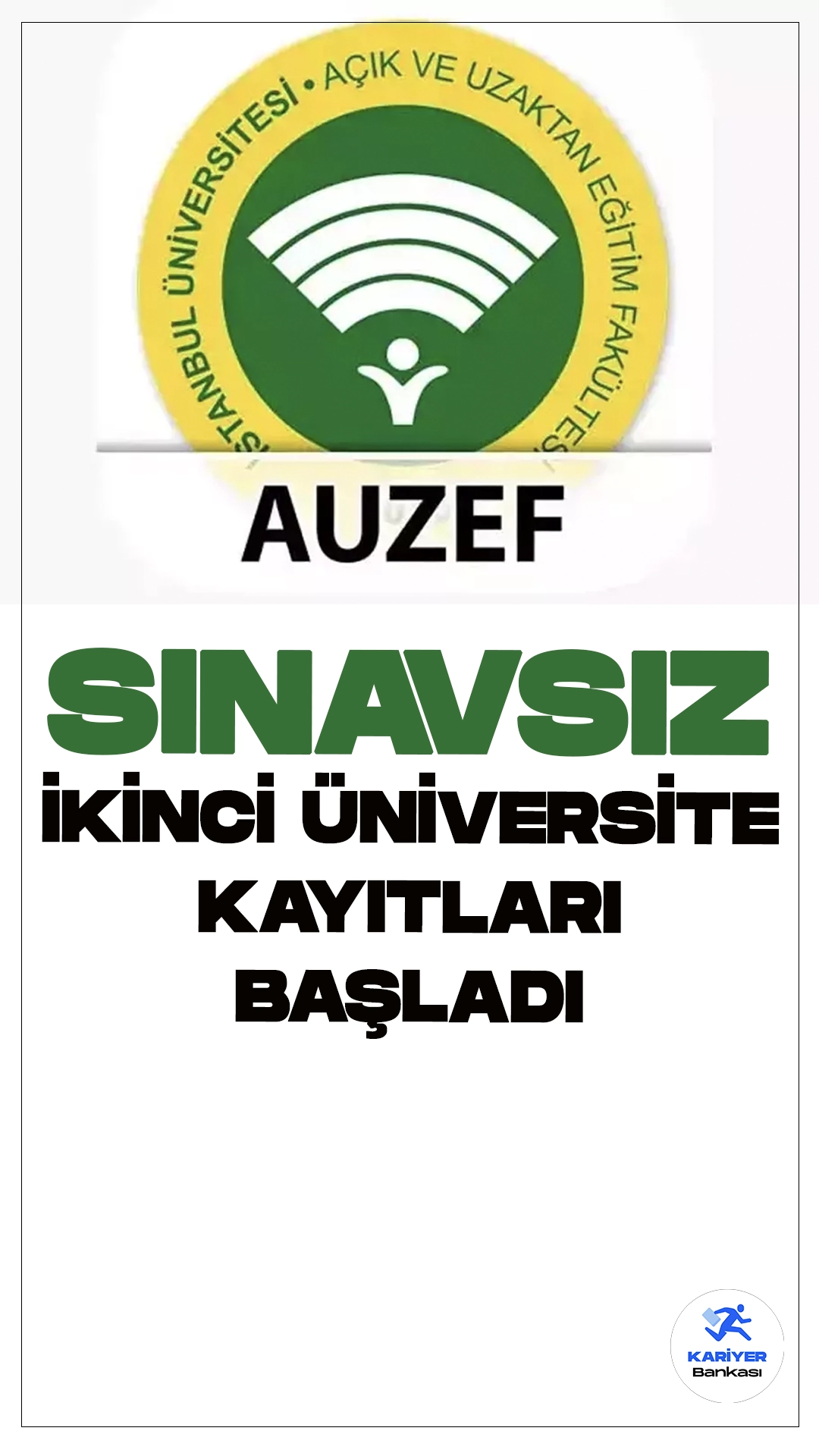 AUZEF 2024 Sınavsız İkinci Üniversite Kayıtları Başladı.İstanbul Üniversitesi Açık ve Uzaktan Eğitim Fakültesi (AUZEF) 2024-2025 Eğitim Öğretim Yılı Sınavsız İkinci Üniversite başvuru ve kayıt tarihleri açıklandı.