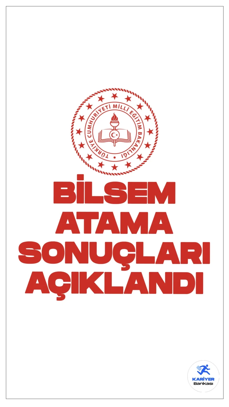 BİLSEM Öğretmen Atama Sonuçları Açıklandı. Milli Eğitim Bakanlığı sayfasından yayımlana son dakika duyurusunda, 2024 Yılı Bilim ve Sanat Merkezleri Öğretmen Seçme ve Atama Kılavuzu kapsamında gerçekleştirilen sözlü sınav sonuçlarına göre tercih yapan öğretmenlerin aram sonuçlarının açıklandığı aktarıldı.