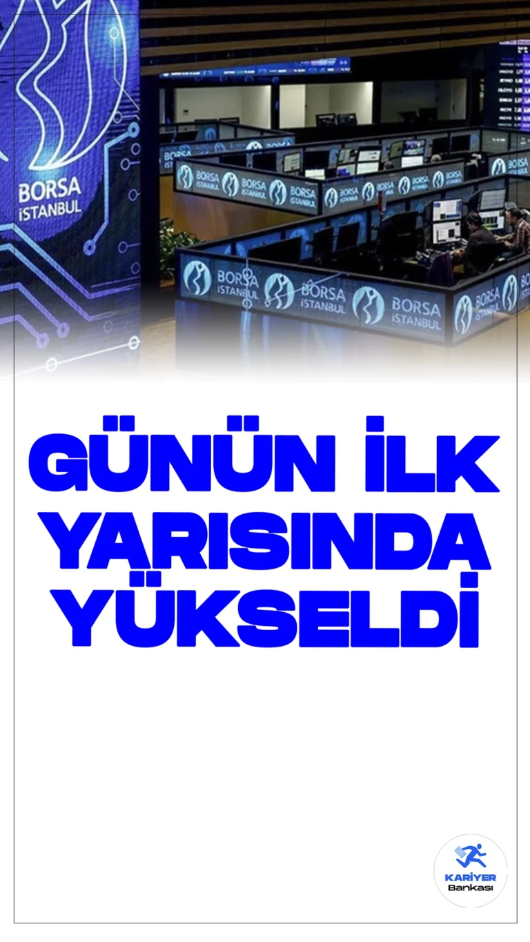 Borsa İstanbul Günün İlk Yarısında Yükseldi.Borsa İstanbul'da BIST 100 endeksi, günün ilk yarısında %0,11 değer kazanarak 11.036,07 puana çıktı.