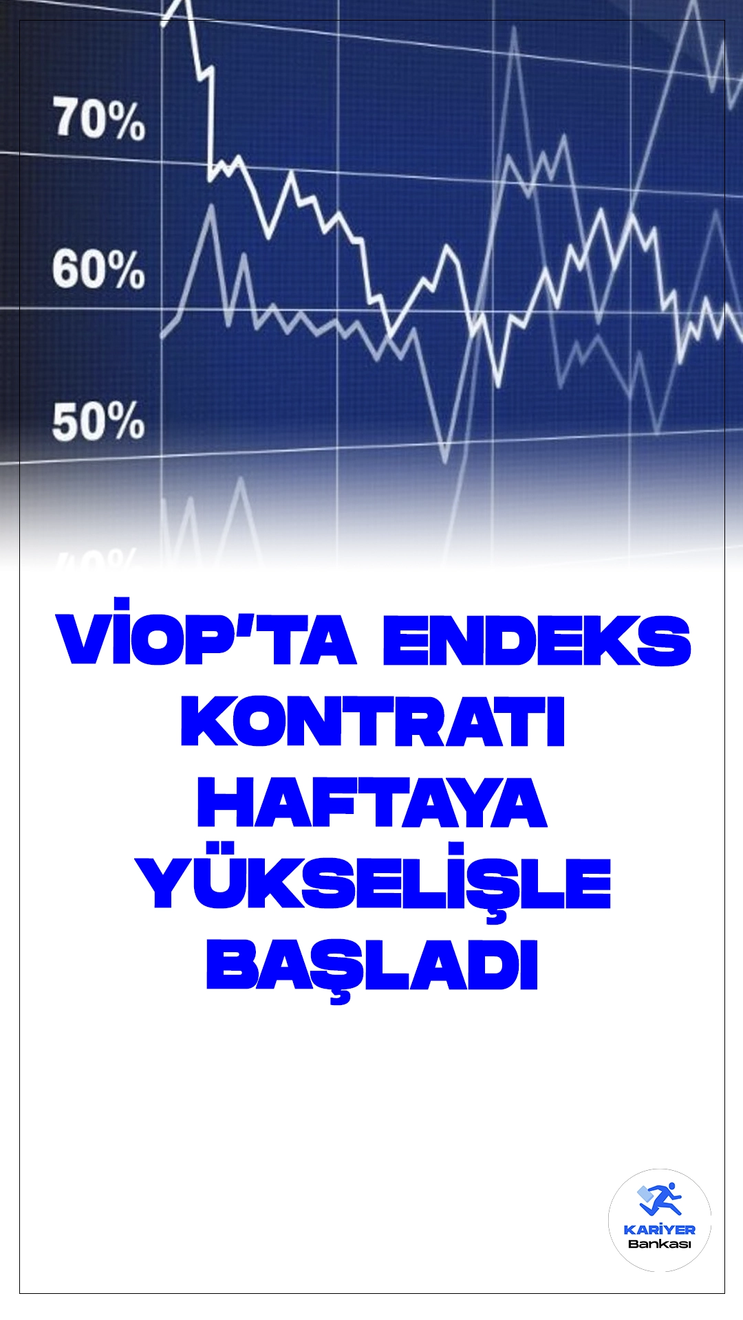 VİOP'ta Endeks Kontratı Haftaya Yükselişle Başladı.Borsa İstanbul Vadeli İşlem ve Opsiyon Piyasası'nda (VİOP), ağustos vadeli BIST 30 endeksine dayalı kontrat, haftaya yüzde 0,1 yükselişle 12.439,25 puandan başladı.