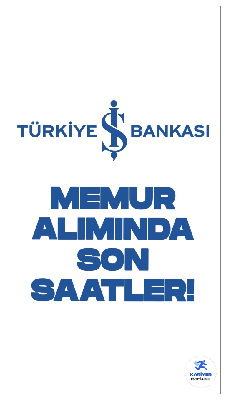 İş Bankası İstanbul Memur Alımı Başvuruları Sona Eriyor.İş Bankası Kariyer sayfasından yayımlanan duyuruda, İş Bankası İstanbul'da birçok ilçede temel bankacılık hizmetlerini yerine getirecek memur pozisyonunda çalışacak yeni personel alımı yapılacağı aktarıldı. İstanbul memur alımı Ataşehir, Bağcılar, Bakırköy, Bahçelievler, Bayrampaşa, Başakşehir, Beşiktaş, Beykoz, Beyoğlu, Büyükçekmece, Çatalca, Çekmeköy, Esenler, Eyüp, Fatih, Gaziosmanpaşa, Güngören, Kadıköy, Kağıthane, Kartal, Küçükçekmece, Maltepe, Pendik, Sancaktepe, Sarıyer, Silivri, Sultanbeyli, Sultangazi, Şile, Şişli, Tuzla, Ümraniye, Üsküdar ve Zeytinburnu ilçelerinde ikamet eden adaylar için geçerlidir.