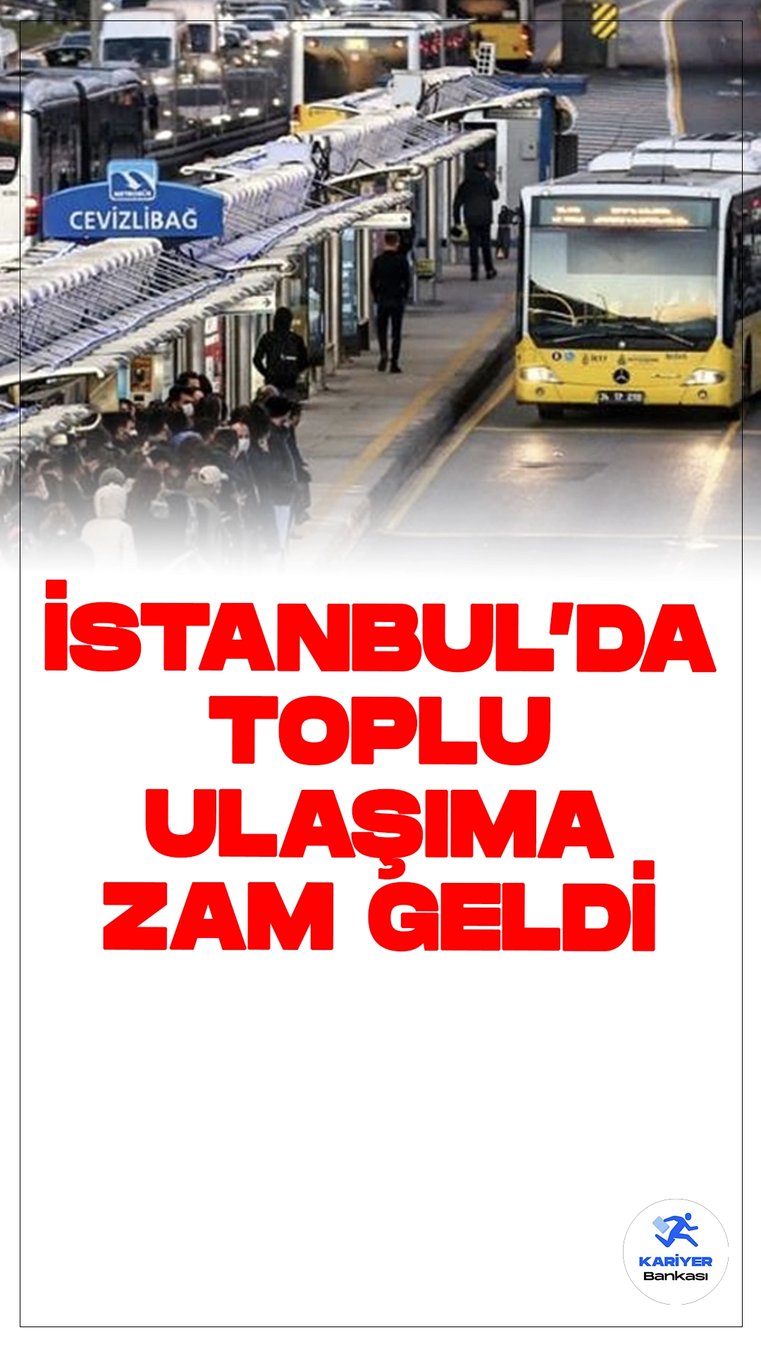 İstanbul'da Toplu Taşımaya Zam: Yeni Ücret Tarifesi Açıklandı.İstanbul’da toplu taşıma ücretlerine yüzde 13 zam yapıldı. Yeni tarifeye göre, 17,70 TL olan tam basım ücreti 20 TL’ye yükseltildi. Öğrencilerin bir basım ücreti ise yüzde 20 zamla 10 TL’den 12 TL’ye çıkarıldı. Ayrıca, öğrenci aylık abonman ücreti 250 TL’den 282,5 TL’ye yükseldi.