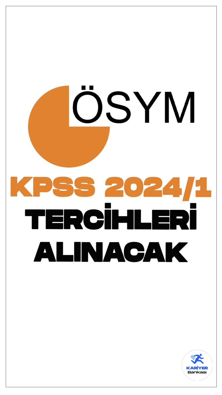 KPSS 2024/1 tercih kılavuzu yayımlandı , merkezi atama için tercih işlemleri başladı.2024 KPSS ile memur alımları için 2024 yılı merkezi atamada birinci tercih süreci başladı. KPSS 2024/1 tercih duyurusu az önce ÖSYM‘nin resmi sayfasından yayımlandı. Yayımlanan duyuruda işlemlerin 18 Temmuz 2024 tarihine kadar ais.osym.gov.tr adresinden gerçekleştirileceği kaydediliyor.