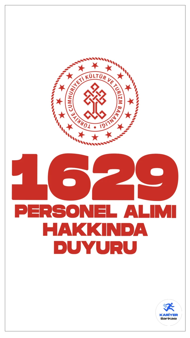 Kültür Bakanlığı 1629 Personel Alımı Hakkında Duyuru Geldi.Kültür ve Turizm Bakanlığı sayfasından yayımlanan duyuruya göre 1629 personel alımı kapsamında, 20 Mayıs- 13 Haziran 2024 tarihleri arasında gerçekleştirilen MİMAR, MÜHENDİS VE ŞEHİR PLANCISI sözlü sınavı sonucunda yerleştirmeleri yapılan ASİL ADAYLARIN aşağıda belirtilen belgeleri en geç 12.07.2024 günü mesai bitimine kadar aşağıdaki adrese elden, posta ya da kargo yoluyla teslim etmeleri gerektiği aktarıldı.