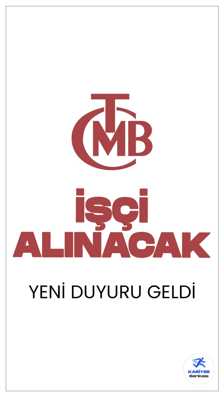 Türkiye Cumhuriyet Merkez Bankası 11 İşçi Alımı Yapacak. Türkiye İş Kurumu (İŞKUR) kurum dışı kamu işçi alımı sayfasından yayımlanan duyuruda, Merkez Bankası Naim Talu Eğitim Seminer ve Dinlenme Tesisine Garson, Şoför, Teknisyen, Çamaşırhane Personeli, Garson, Temizlik Personeli, Gıda Destek ünvanlarında işçi alımı yapılacağı aktarıldı.