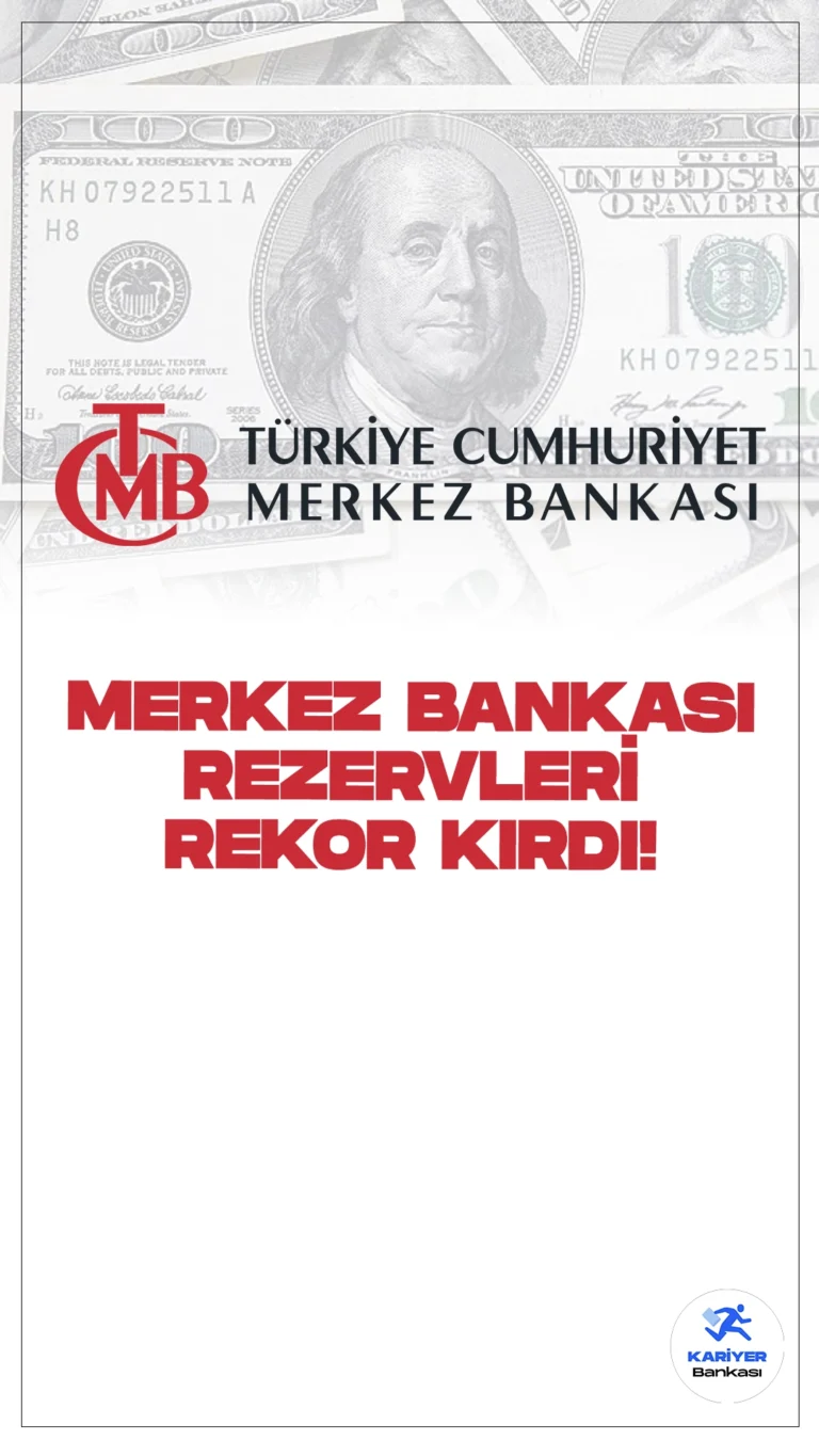 TCMB Toplam Rezervleri Rekor Kırdı.Türkiye Cumhuriyet Merkez Bankası (TCMB) toplam rezervleri, 12 Temmuz haftasında bir önceki haftaya göre 5 milyar 348 milyon dolar artışla 153 milyar 796 milyon dolara çıkarak rekor kırdı.