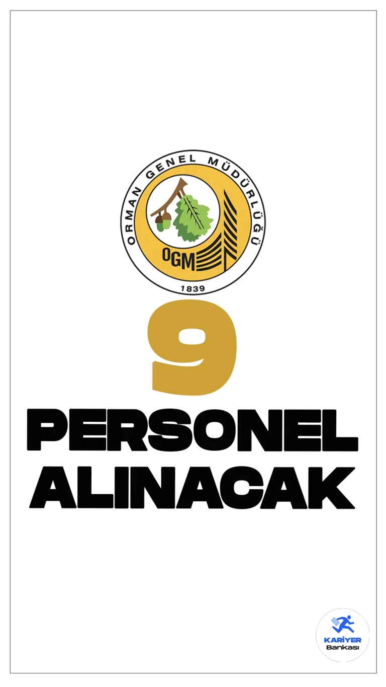 Orman Genel Müdürlüğü (OGM) 9 Personel Alımı Yapacak.Resmi Gazete'de yayımlanan duyuruda, Tarım ve Orman Bakanlığı Orman Genel Müdürlüğüne, 2024 yılı için sözleşmeli pilot alımı yapılacağı aktarıldı. KPSS şartı aranmaksızın gerçekleştirilecek bu alımda, adayların belirli genel ve özel şartları sağlamaları gerekmektedir.