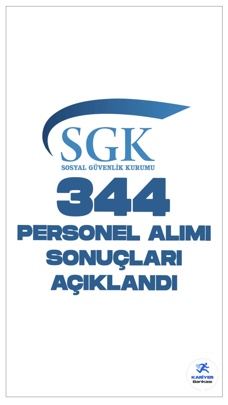 SGK 344 Personel Alımı Sonuçları Açıklandı. Sosyal Güvenlik Kurumu sayfasından yayımlanan duyuruda, büro personeli, koruma ve güvenlik görevlisi, teknisyen, destek personeli(temizlik, aşçı, bulaşıkçı) ünvanlarında olmak üzere toplamda 344 personel alımı sonuçları açıklandı.