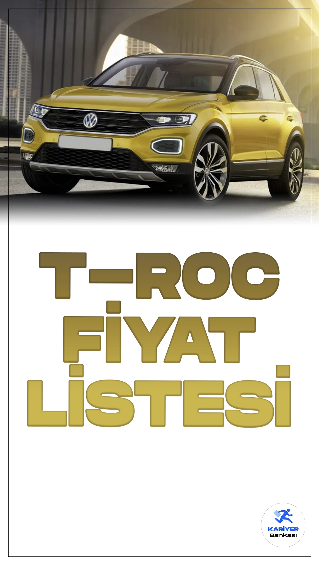 Volkswagen T-Roc Temmuz 2024 Fiyat Listesi Yayımlandı.Volkswagen’in SUV segmentindeki iddialı modeli T-Roc, hem tasarımıyla hem de teknolojik donanımlarıyla dikkat çekiyor. Şehir içi kullanımdan uzun yolculuklara kadar her türlü ihtiyaca cevap veren T-Roc, kompakt SUV sınıfında güçlü bir seçenek sunuyor.