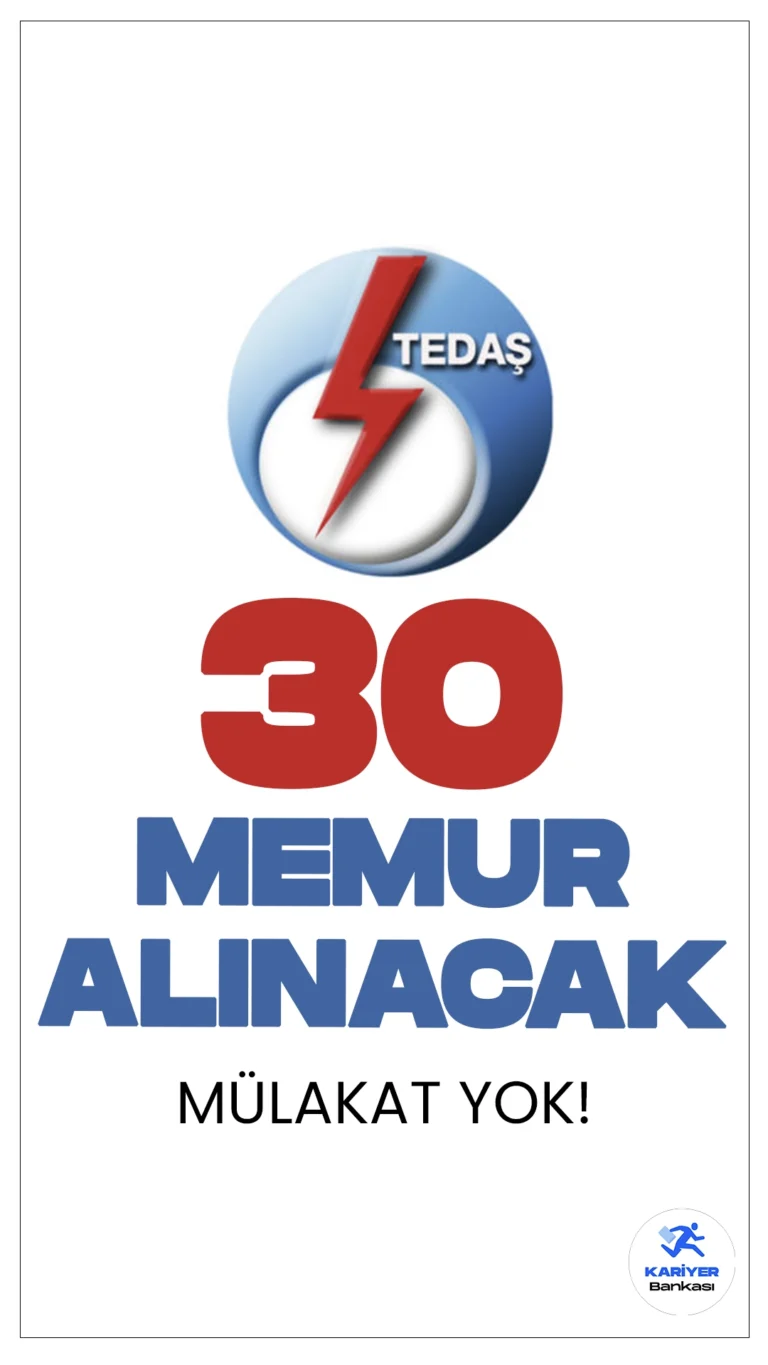 Türkiye Elektrik Dağıtım A.Ş (TEDAŞ) 30 Memur Alımı Yapacak.KPSS 2024/1 tercihleri ile Türkiye Elektrik Dağıtım A.Ş Genel Müdürlüğüne lisans mezunlarından mülakatsız merkezi atama yoluyla memur alımı yapılacak. KPSS 2024/1 tercihleri kapsamında, tercih yapacak adayların belirtilen şartları, nitelik kodları ve özel koşulları dikkatle incelemesi gerekmektedir.