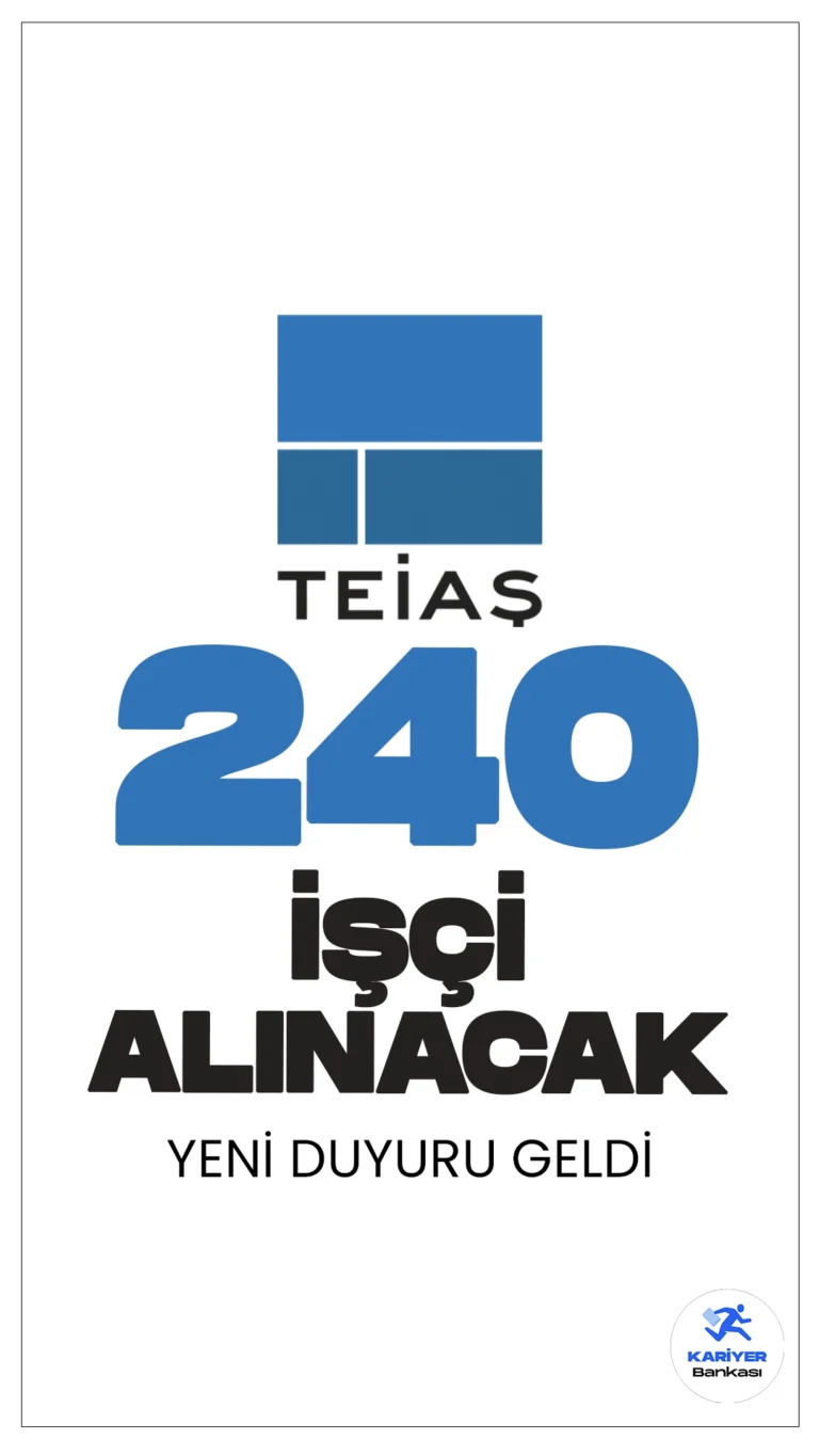 TEİAŞ 240 İşçi Alımı Yapacak.Türkiye Elektrik İletim A.Ş. (TEİAŞ), taşra teşkilatında çalıştırılmak üzere toplamda 240 sürekli işçi statüsünde tekniker alımı gerçekleştirecek. Elektrik, elektronik ve harita teknikerliği branşlarında yapılacak olan alımlar, 5-9 Ağustos 2024 tarihleri arasında İŞKUR üzerinden başvuruya açılacak. Başvurular başladığında bildirimle haberdar olmak için TIKLA ÜCRETSİZ İNDİR