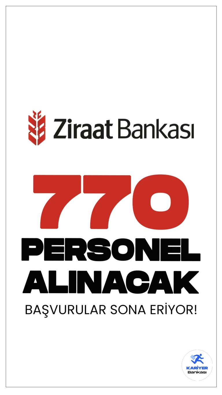 Ziraat Bankası 770 Personel Alımı 19 Temmuz'da Sona Eriyor.Ziraat Bankası sayfasından yayımlanan duyurularda, Ziraat Bankasına uzman yardımcısı, servis görevlisi ve müfettiş yardımcısı alımı yapılacağı aktarılırken, başvuruların yarın (19 temmuz) sona ereceği kaydedildi.Başvuru yapacak adayların genel ve özel şartları taşıması gerekmektedir. İşte şartlar ve başvuru bilgileri..