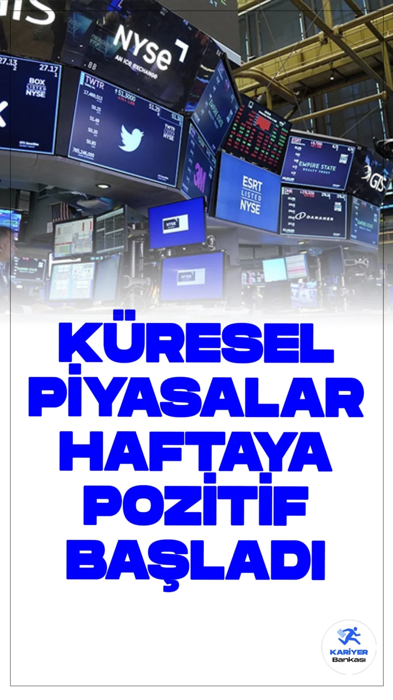 Küresel Piyasalarda Haftaya Pozitif Başlangıç.Küresel piyasalar, resesyon endişelerinin azalmasıyla yeni haftaya olumlu bir seyirle başladı. Yurt içinde işsizlik oranı ve perakende satışlar takip edilirken, ABD'de açıklanacak enflasyon verileri ve federal bütçe dengesi piyasalara yön verecek.