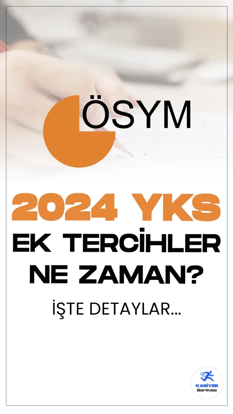 2024-Yükseköğretim Kurumları Sınavı (YKS) tercih sonuçları açıklandı ve adayların üniversite kayıt işlemleri 19 Ağustos 2024 itibarıyla başladı. İlk yerleştirme sonuçlarına göre bir programa yerleşemeyen adaylar, ek tercih sürecini merakla bekliyor.