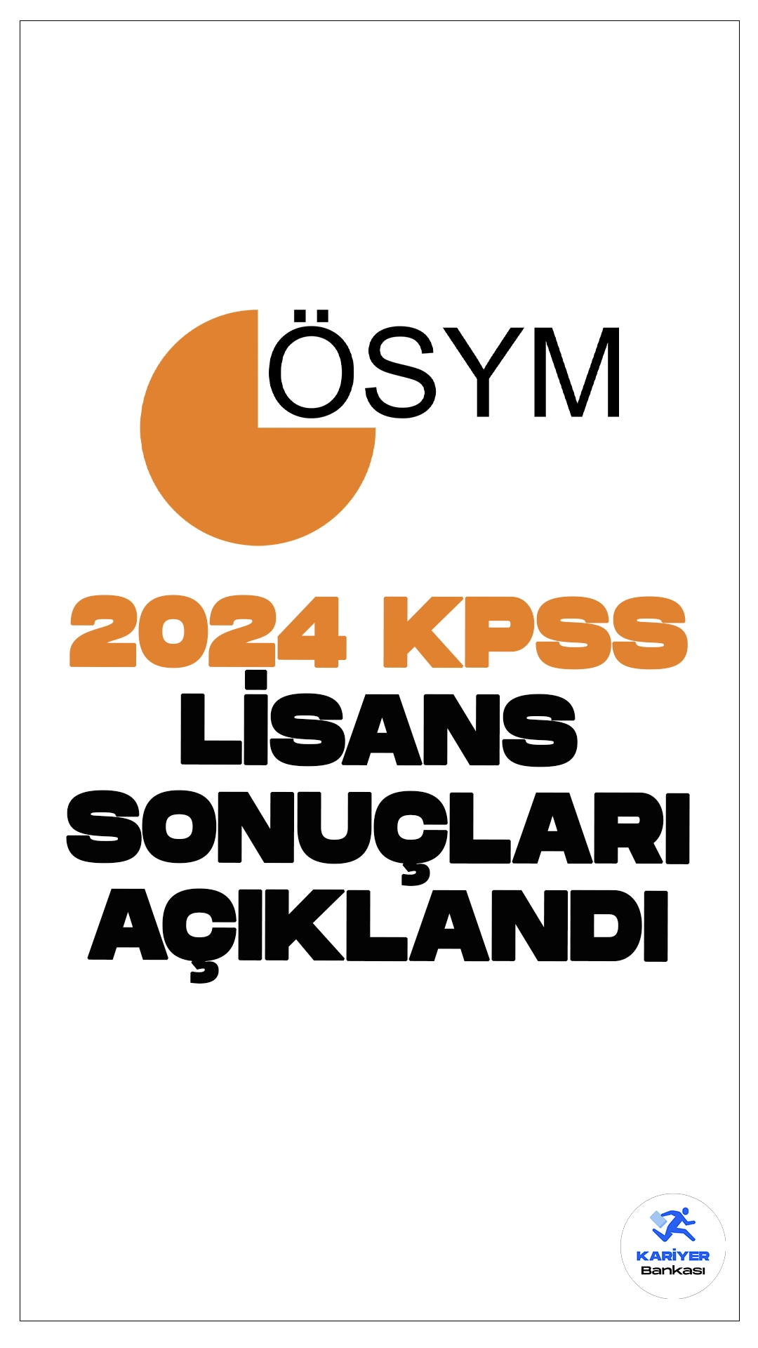 2024-KPSS Lisans (Genel Yetenek-Genel Kültür, Eğitim Bilimleri, Alan Bilgisi ve ÖABT) Sonuçları Açıklandı. Adaylar sınav sonuçlarına 23 Ağustos 2024 tarihinde saat 10.00’dan itibaren ÖSYM’nin https://sonuc.osym.gov.tr adresinden T.C. kimlik numarası ve aday şifresiyle erişebilecektir.