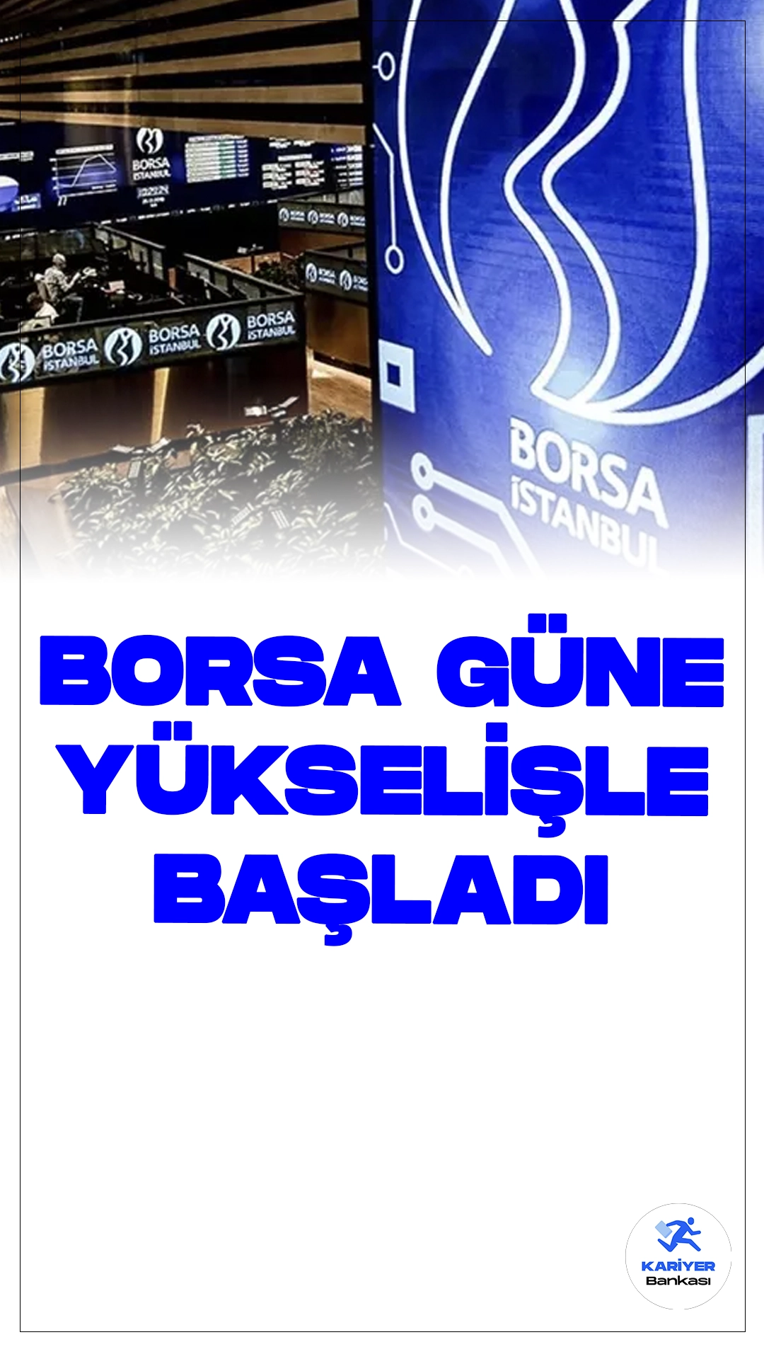Borsa İstanbul Güne Yükselişle Başladı.Borsa İstanbul'da BIST 100 endeksi, güne yüzde 0,75 yükselişle 9.979,48 puandan başladı. Bu artışla birlikte bankacılık endeksi yüzde 0,75, holding endeksi ise yüzde 0,44 değer kazandı. Sektörler arasında en fazla kazandıran iletişim olurken, spor sektörü gerileyen tek endeks olarak öne çıktı.