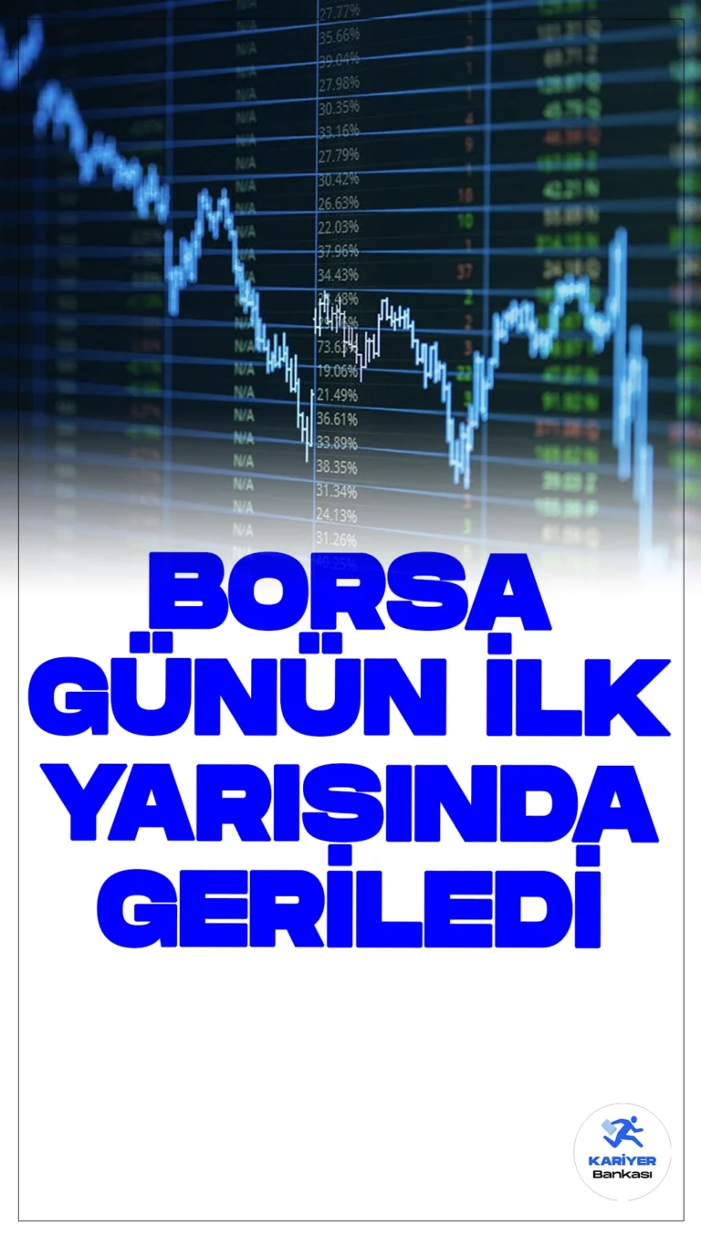 Borsa Günün İlk Yarısında Geriledi.Borsa İstanbul'da BIST 100 endeksi, günün ilk yarısında yüzde 0,20 oranında değer kaybederek 9.647,99 puana geriledi.