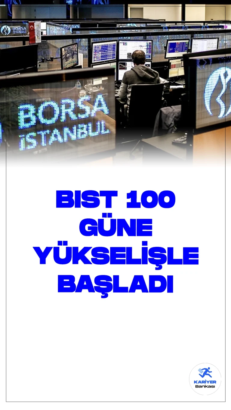 BIST 100 Endeksi Güne Yükselişle Başladı.Borsa İstanbul'da BIST 100 endeksi, güne yüzde 0,80 artışla 9.960,50 puandan başladı. Bu yükselişle birlikte bankacılık endeksi yüzde 0,97 ve holding endeksi yüzde 0,82 değer kazandı. Tüm sektör endeksleri yükselirken, finansal kiralama faktoring sektörü yüzde 1,77 ile en fazla kazandıran oldu.
