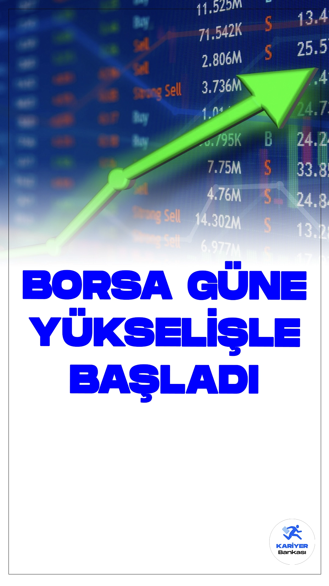 Borsa İstanbul Güne Yükselişle Başladı.Borsa İstanbul'da BIST 100 endeksi, güne yüzde 0,61 oranında yükselişle 10.160,02 puandan başladı. Bankacılık ve holding endeksleri de kazançla güne giriş yaptı.
