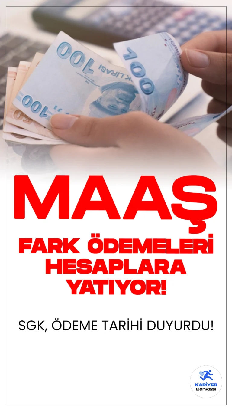 Emeklilerin Maaş Farkı Ödemeleri Hesaplara Yatıyor.SSK ve Bağkur emeklilerinin maaş farkı ödemeleri için tarih belli oldu.