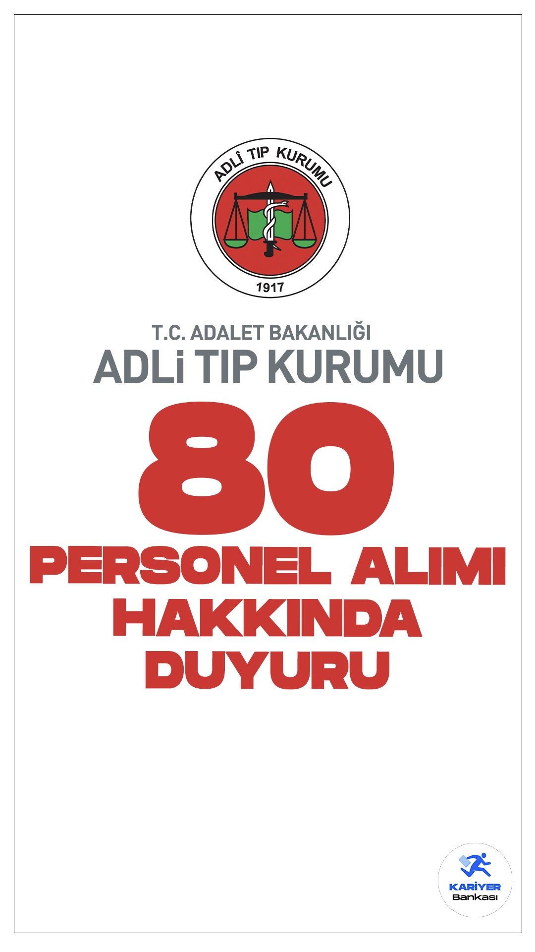 Adli Tıp Kurumu(ATK) 80 Personel Alımı Sonuçları Açıklandı.Adalet Bakanlığı Adli Tıp Kurumu sayfasından yayımlanan duyuruya göre, başvuruları 05-11 Ağustos 2024 tarihleri arasında alınan 80 sözleşmeli personel alımı kapsamında İKM, koruma ve güvenlik görevlisi, destek personeli(hizmetli, şoför), büro personeli, tekniker, mühendis, laborant, hemşire, biyolog ve psikolog alımı sonuçları açıklandı.