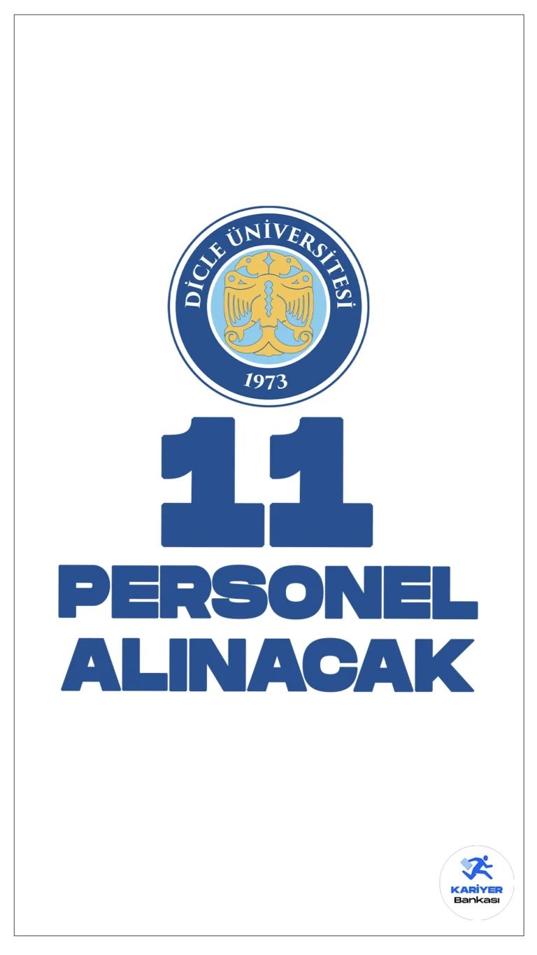 Dicle Üniversitesi 11 Personel Alımı Duyurusu Yayımlandı.Dicle Üniversitesi, çeşitli pozisyonlarda toplam 11 sözleşmeli personel alımı yapacaktır. Başvurular, 02.08.2024 ile 16.08.2024 tarihleri arasında gerçekleştirilecektir. İşte şartlar ve başvuru bilgileri.