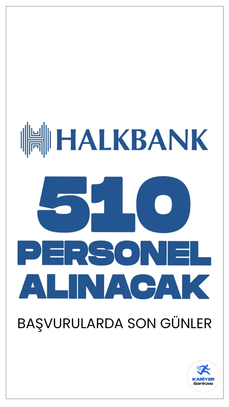 Halkbank 510 Personel Alımı Başvurularında Son Günler.Halkbank kariyer sayfasından yayımlanan duyurularda, Halkbank'a müfettiş yardımcısı, iç kontrolör yardımcısı, uzman yardımcısı ve servis görevlisi ünvanlarında personel alımı yapılacağı aktarıldı. Başvurularda son günlere girildi.Başvuru yapacak adayların belirtilen şartları sağlaması gerekmektedir.