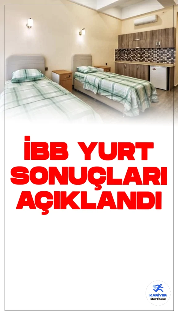 İBB Yurt Başvuru Sonuçları Açıklandı.İstanbul Büyükşehir Belediyesi (İBB) tarafından 2024-2025 eğitim yılı için yükseköğrenim öğrenci yurtlarına yapılan başvuruların sonuçları açıklandı. İBB Başkanı Ekrem İmamoğlu, sonuçları duyurarak tüm öğrencilere başarılar diledi. Başvuru sonuçları, İstanbul Senin uygulaması üzerinden ve yurt.ibb.istanbul web sitesinden sorgulanabilir.