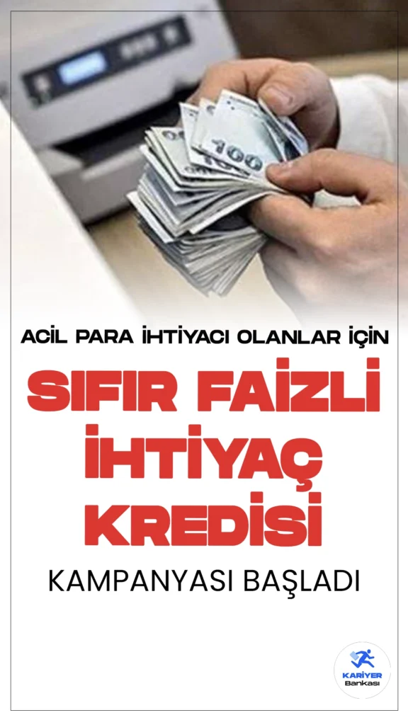 Akbank, yeni müşterilere özel olarak sıfır faizli ihtiyaç kredisi kampanyası sunuyor. 16 Temmuz 2024 - 31 Ağustos 2024 tarihleri arasında geçerli olan bu kampanyadan, mobilden Akbanklı olan ve uzaktan müşteri edinimi sürecini tamamlayan yeni müşteriler faydalanabilecek.