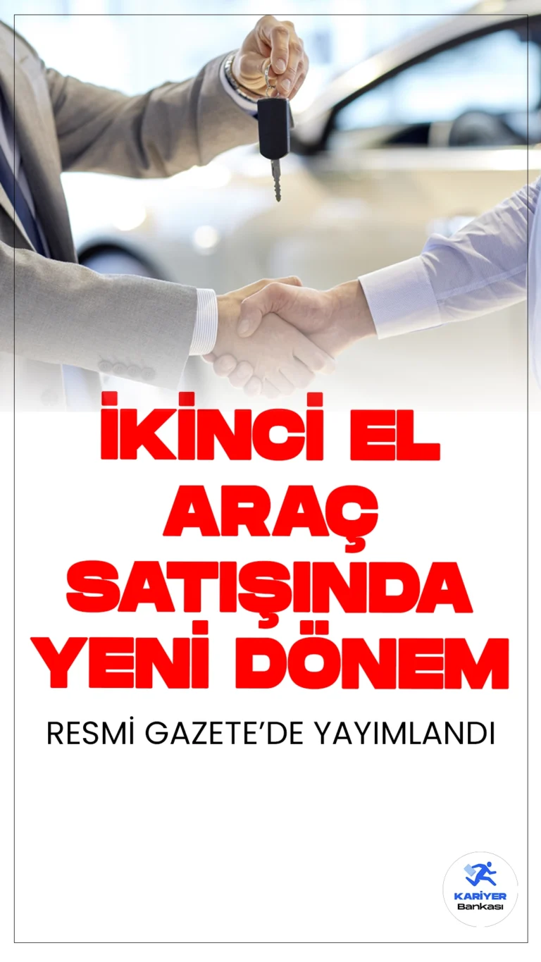 İkinci El Araç Satışlarında Yeni Dönem.İkinci el araç satışlarında güvenliği artırmak amacıyla Güvenli Ödeme Sistemi zorunlu hale getirildi. Yeni düzenleme, dolandırıcılık faaliyetlerini önlemeyi ve alıcı ile satıcı arasındaki güveni artırmayı hedefliyor.