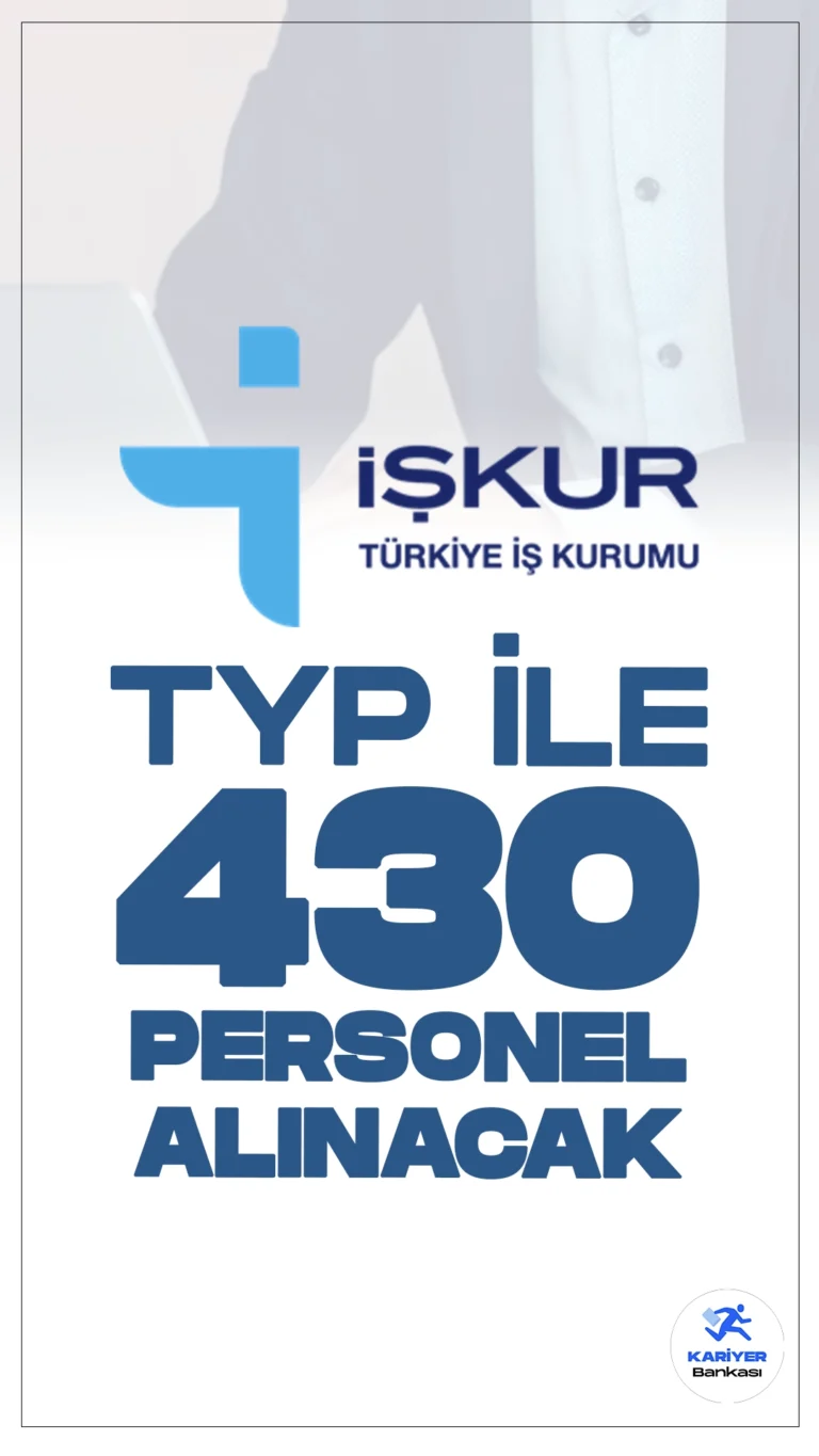 İŞKUR Üzerinden TYP ile 430 Personel Alımı Yapılacak.İŞKUR, Toplum Yararına Program (TYP) kapsamında Diyarbakır ve Bitlis illerine toplamda 430 personel alımı yapacağını duyurdu. Başvuru şartları ve tüm detaylar bu haberimizde.