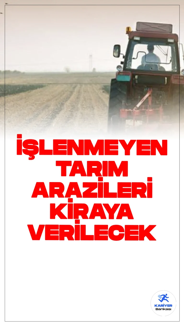 Tarım Arazileri Kiralanarak Üretime Kazandırılacak.Tarım ve Orman Bakanlığı, işlenmeyen tarım arazilerini kiraya vererek üretimi artırmayı hedefliyor. Resmi Gazete'de yayımlanan yönetmelikle bu araziler, tarımsal amaçlı olarak sezonluk kiraya verilecek.