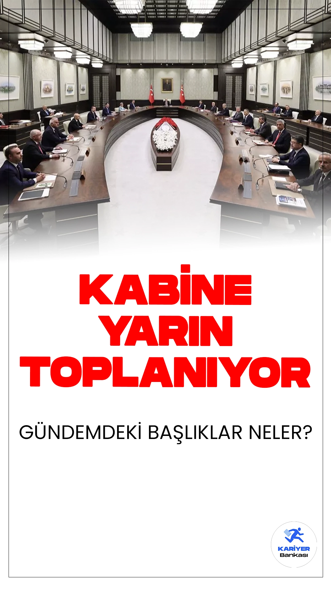 Cumhurbaşkanlığı Kabinesi Yoğun Gündemle Toplanıyor.Cumhurbaşkanlığı Kabinesi yarın Cumhurbaşkanlığı Külliyesi'nde toplanarak yoğun bir gündemi ele alacak. Toplantının ana başlıkları arasında İsrail'in Filistin'deki saldırıları, Orta Doğu'daki artan tansiyon, terörle mücadele ve ekonomik durum yer alıyor.
